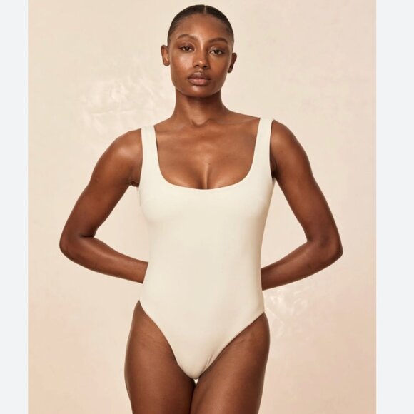 Monday Swimwear Sardinia One Piece Swimsuit Size S NEW in Ivory - Picture 1 of 9